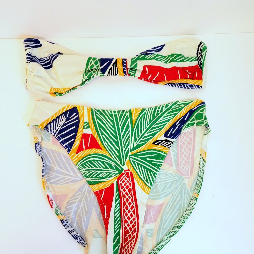Vintage Anne Cole Two Piece Swimsuit with Bandeau Top - Picture 2 of 5